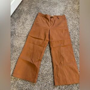 Rust Wide Leg Pant XL